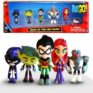 ROBIN ของเล่นโมเดลหุ่นการ์ตูน Teen Titans Go