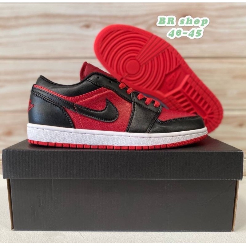 aj1 low red and black