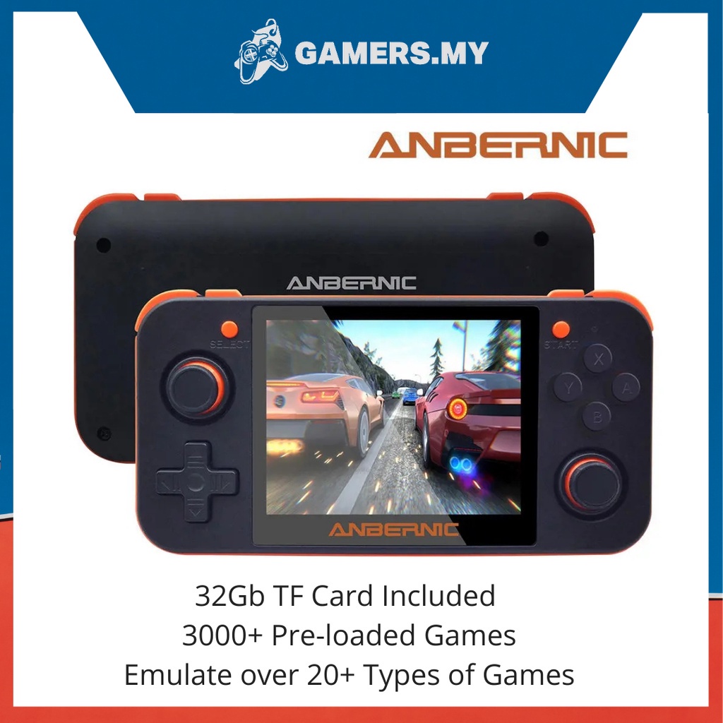 Ambernic RG350 คอนโซลมือถือคอนโซลเกมย้อนยุคพร้อมการ์ด TF 32G