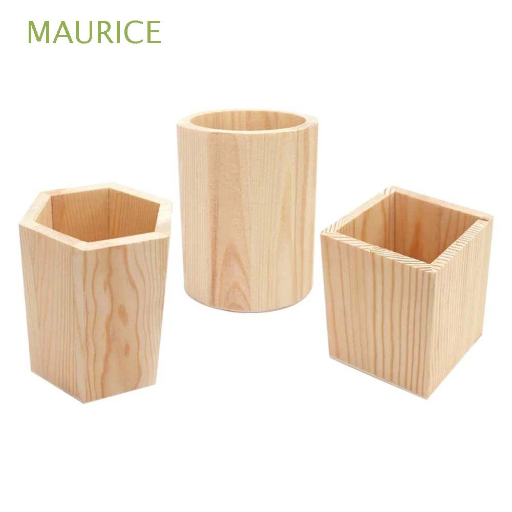 Maurice กล่องไม้สําหรับใส่ปากกาดินสอเครื่องเขียนมัลติฟังก์ชั่น
