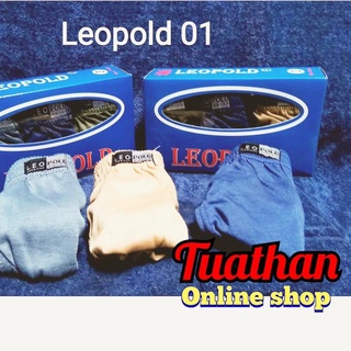 ❁ Leopold กางเกงชั้นใน สําหรับผู้ชาย CD 01 03 04 07 And 08 3 ชิ้น ต่อกล่อง ✪