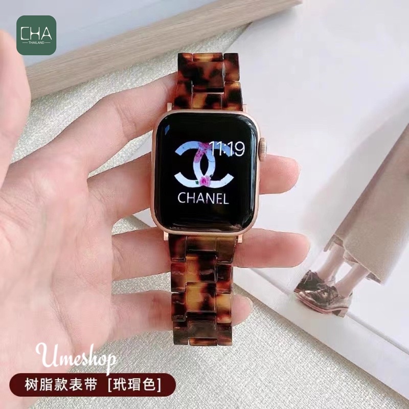 สายหินอ่อน สาย  Watch10 9 8 7 6 5 Watch หน้าปัด 41มม. 44 /45มม. 40 /41 มม.38 มม สีใหม่ ปรับได้ สายนาฬิกา smart watch