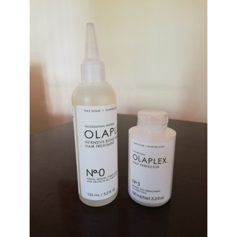 olaplex ชุดบำรุงผมเสีย เบอร์ 0 + เบอร์ 3  ใช้คู่กัน ราคาพิเศษ Olaplex no.0+no.3