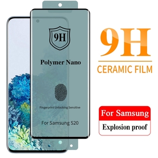 ฟิล์ม polymer nano/nano glass เต็มจอ Samsung Galaxy S8 S9 S10 Plus S20 S21 S22 S22 Note 8 9 10 20 Ultra