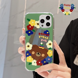 เคสโทรศัพท์มือถือ tpu กันกระแทกสี่มุม พร้อมกระจก สําหรับ iPhone 13 13pro 13prm iPhone 11 7Plus 8Plus Xr XS 13 12 Pro Max