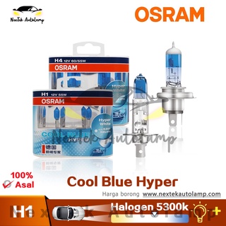 Osram หลอดไฟตัดหมอกฮาโลเจน H1 H4 H7 H11 9005 HB3 9006 HB4 100 90W 4000 5300K สีฟ้า สําหรับรถยนต์