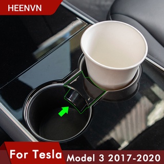 Tesla อุปกรณ์เสริมHeenvn Model3 Car Cu Holder Cli Car Water Cu Slot Sli Limit Cli For Tesla Model 3 Accessories Model Th