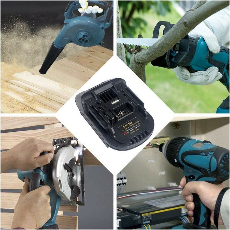 DM18M Battery Converter Adapter for Makita18V Lithium-ion Power Tools Convert Milwaukee18V or Dewalt