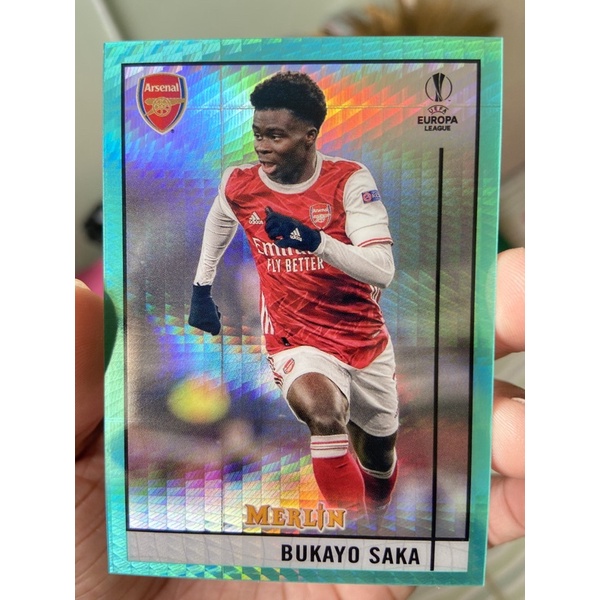 Topps Merlin Bukayo Saka Aqua Shopee Thailand