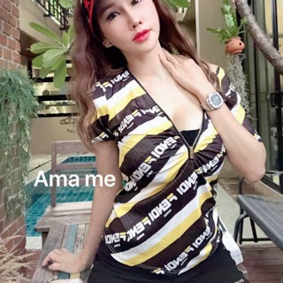 เสื้อแขนสั้นพิมลาย