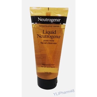 Neutrogena Liquid Pure Mild Facial Cleanser 100 ml. นูโทรจิน่าโฟมล้างหน้าสูตรอ่อนโยน ปราศจากน้ำหอม EXP 01/2026