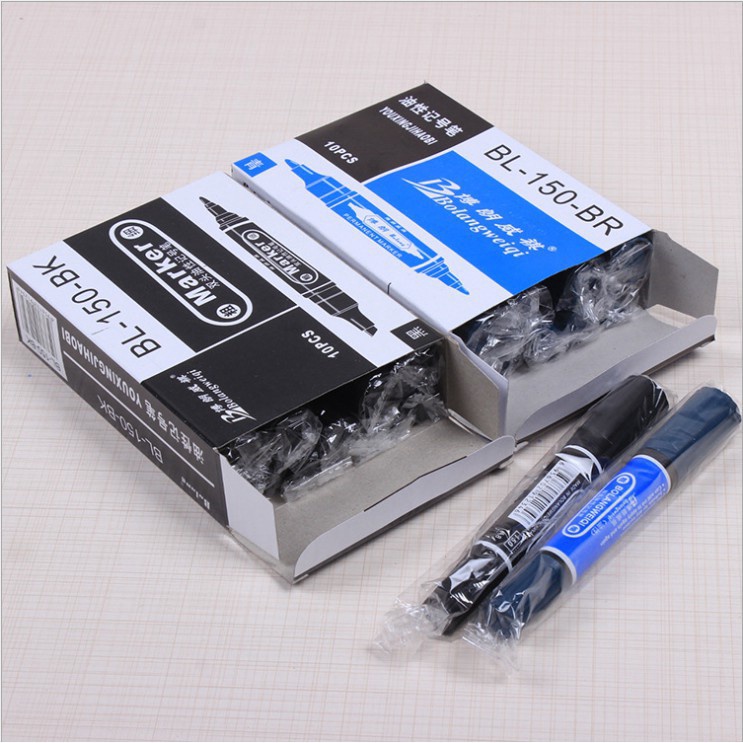 BIG-MAKER OIL PEN 1 กล่อง 10 (สีน้ําเงิน) -Skylife