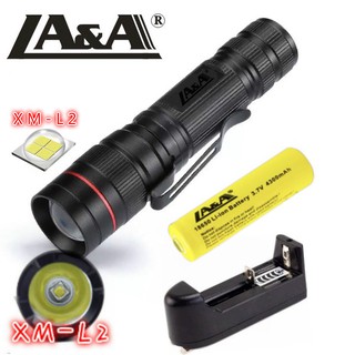 LA&amp;Aไฟฉาย Rechargeable Flashlight LA&amp;A-L2-8025