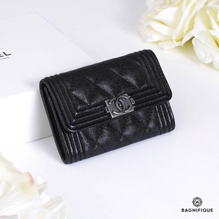 CHANEL CARD HOLDER SARAH BOY BLACK RHW