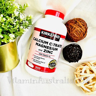 พร้อมส่ง Kirkland Calcium Citrate Magnesium and Zinc ขนาด500tablets หมดอายุ10/2023