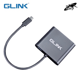 GLINK GL-013B สายแปลงสัญญาณ USB TYPE-C Male Converter Adapter TO VGA+HDTV