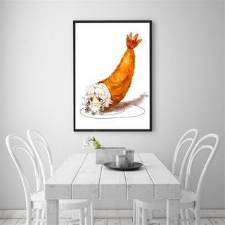 【ขายดี สไตล์】ภาพวาดผ้าใบ รูปแฮมเบอร์เกอร์ ไก่ทอด สไตล์นอร์ดิก ขนาด 60*40 ซม. คุณภาพสูง สําหรับตกแต่งผนัง ห้องครัว ร้านอาหาร