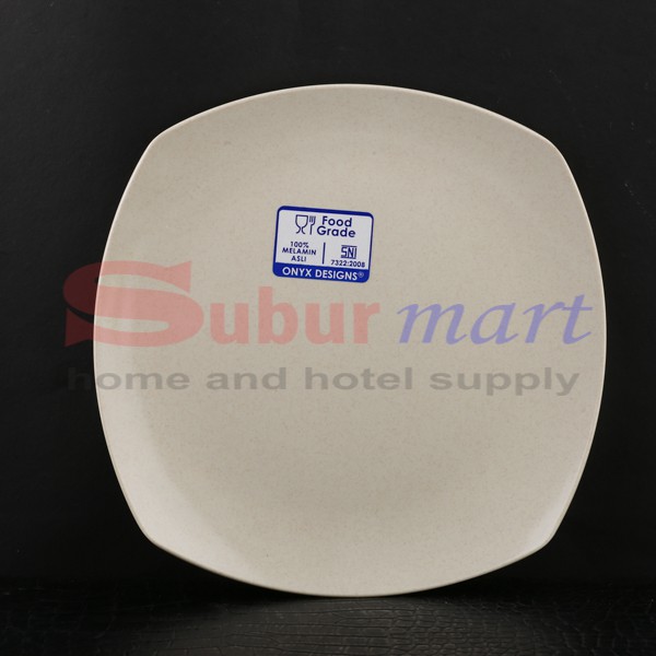 จานเมลามีนทรงสี่เหลี่ยม Onyx 8.25" - 1415