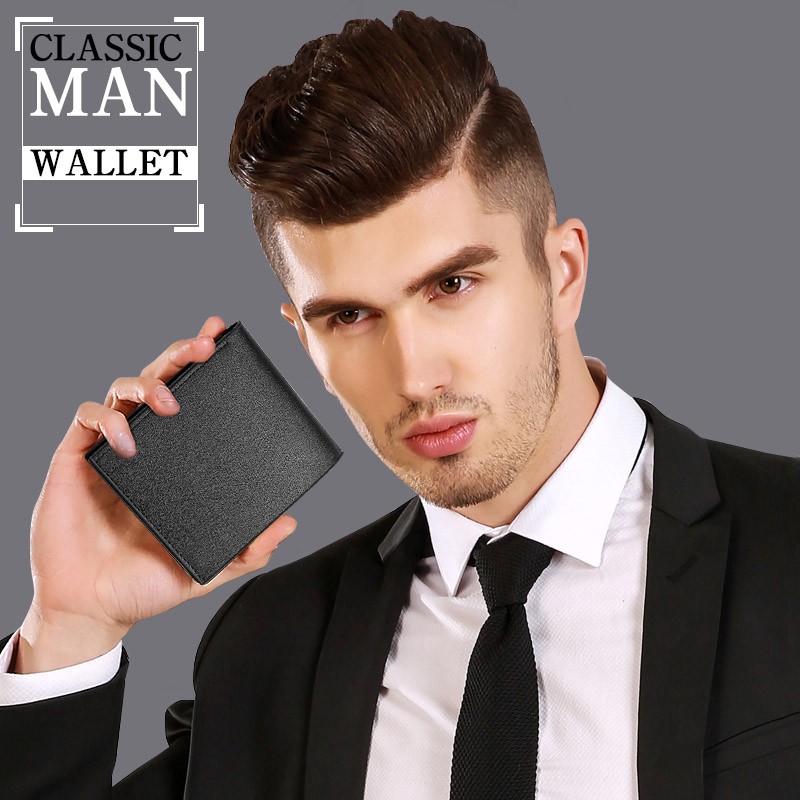 (Minimal Style) กระเป๋าสตางค์หนังวัวแท้ กระเป๋าผู้ชายหนังแท้ MEN’s WALLET คุ้มค่าคุ้มราคา!
