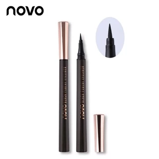 5188(ตัวใหม่ /ของแท้) โนโว novo black fluent eyeliner อายไลน์เนอร์ ชนิดปลายพู่กัน (สีดำ)