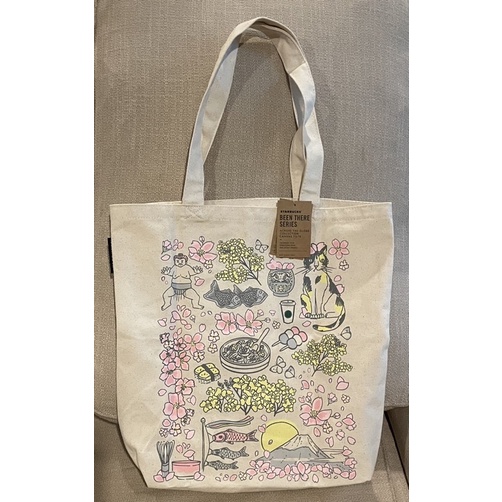 พร้อมส่ง Starbucks Japan กระเป๋า รุ่น Spring Design Tote Bag