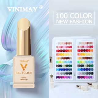 สีทาเล็บ ยาทาเล็บ vinimay ของแท้ 100% เซ็ต 100 สี แบ่งเซ็ต A (1-50สี) ขนาด 15ml