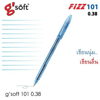 ปากกาลูกลื่นเจล gsoft 101 0.38 gsoft-101 แพ็คสุดคุ้ม 3 ด้าม (จำนวน 1 แพ็ค)