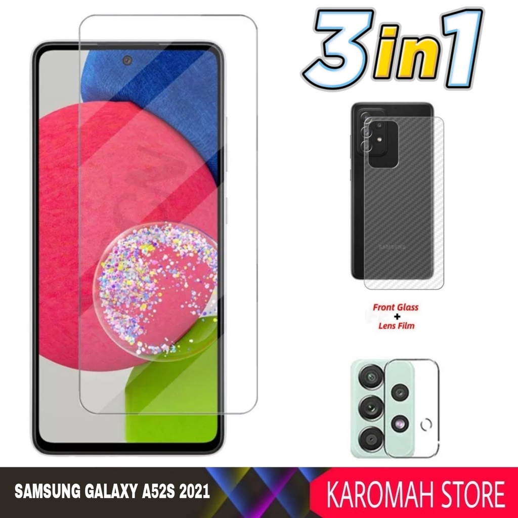 3 INC PACKAGE 1 กระจกนิรภัย Samsung Galaxy A52s 2021
