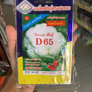 เมล็ดพันธ์กะหล่ำดอก  ประมาณ300เมล็ด