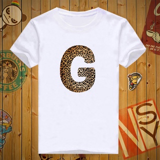 เสื้อยืดสกรีนลายอักษร G - ลายเสือ