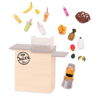 Our Generation -DELUXE JUICE BAR SET (BD35117Z) - เซ็ตอุปกรณ์บาร์ขายน้ำสำหรับตุ๊กตา