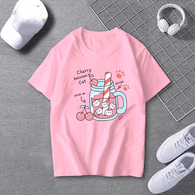 เสื้อยืดคอกลม New Collection ลายเเฟชั่นสุดเท่ห์ T-744