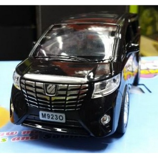 โมเดลรถเหล็ก ALPHARD สเกล1:24 สีดำ