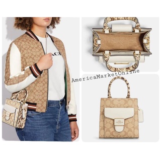 กระเป๋า COACH/ MINI PEPPER CROSSBODY IN SIGNATURE CANVAS (COACH C7227)