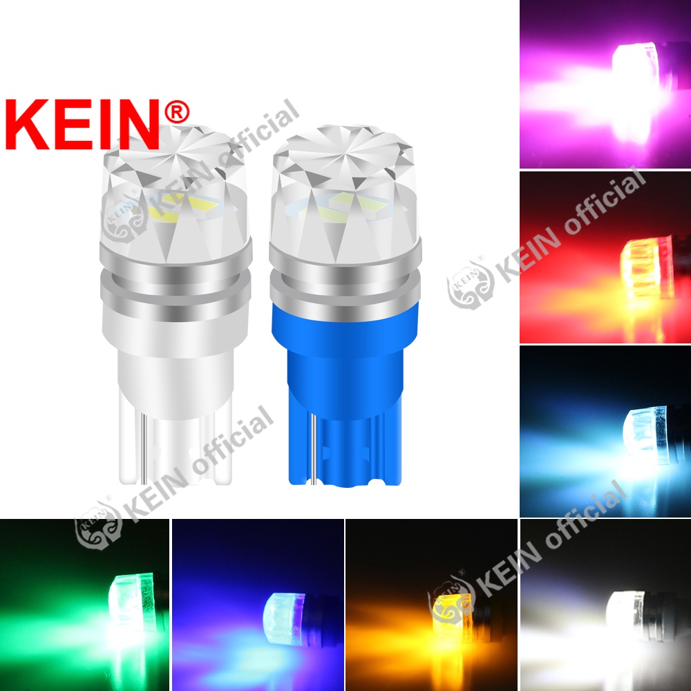 Kein 2PCS T10 หลอดไฟ Led ไฟภายในรถ 194 W5W 168 501 รถ Led โคมไฟ 12V Auto ภายในหลอดไฟป้ายทะเบียนประตูโดมห้องอ่านโคมไฟแผนที่ Auto Motorcyle ไฟ Led