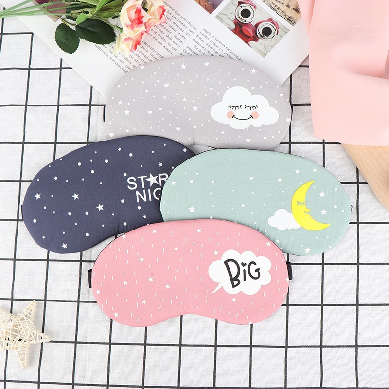 YIWUSHOP ปลีก/ส่ง ผ้าปิดตานอน ผ้าปิดตา กันแสง ที่ปิดตา สไตล์เกาหลี นุ่มมาก