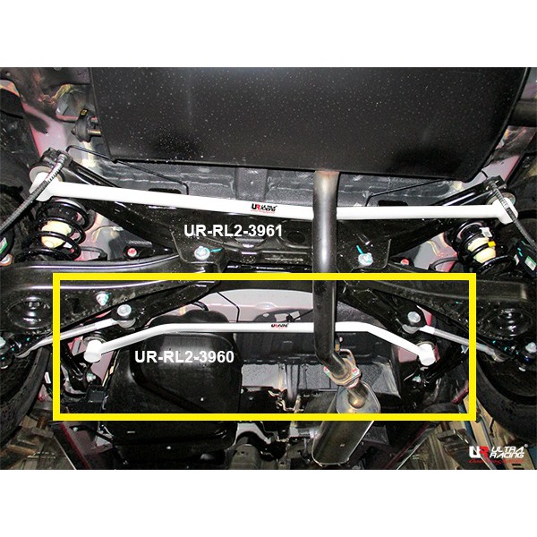 Proton X70 2018 บาร์ล่างด้านหลัง 2 จุดบาร์นิรภัยรถยนต์ Ultra Racing RL2-3960