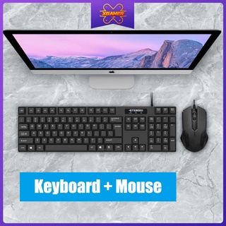 Xgamer Hyundai Wired Keyboard Mouse Set Stand Keyboard Mice No-slip Waterproof Design Gaming Business Office Home