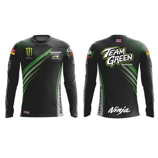 MOTOGP KAWASAKI KA-C02-20 เสื้อขี่มอเตอร์ไซต์ MOTOGP เสื้อคอกลมแขนยาว