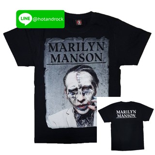 เสื้อยืดเนื้อ Cotton 💯 สัมผัสนุ่ม เบาสบาย MARILYN MANSON