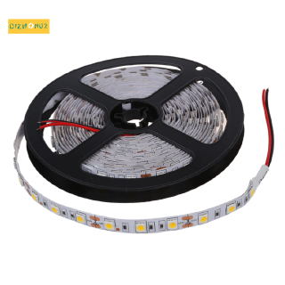 สายไฟ 5 m 300 led 5050 smd แบบยืดหยุ่น 12 v dc สีขาว