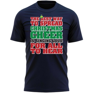เสื้อยืดลําลอง พิมพ์ลาย The Best Way Spread Christmas Cheer Elf เหมาะกับของขวัญคริสต์มาส แฟชั่นฤดูร้อน สําหรับผู้ชาย