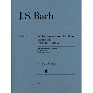 BACH Sonatas and Partitas BWV 1001-1006 for Violin solo (HN356)