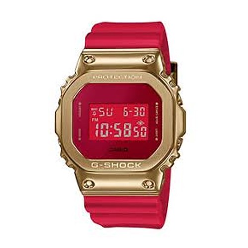 Casio G-Shock นาฬิกาข้อมือผู้ชาย สายเรซิ่น สีแดง รุ่น GM-5600CX-4DR