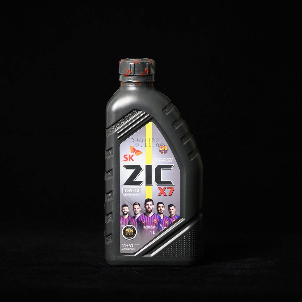 (ลดเพิ่ม40% ใส่โค้ด GRAD88 ลดสูงสุด80บาท)ZIC X7 10w-40 น้ำมันเครื่อง สังเคราะห์แท้ 100% สำหรับเครื่อ