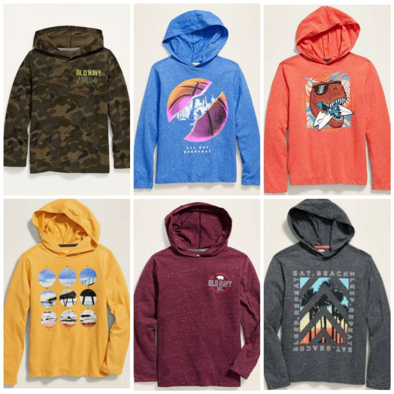 เสื้อฮู้ดเด็กชาย Old Navy / เสื้อยืดเสื้อฮู้ด Old Navy