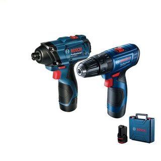 ชุดสว่านไร้สาย 12V BOSCH รุ่น GSB 120-LI + ชุด X-Line - 33 ชิ้น (Blue)