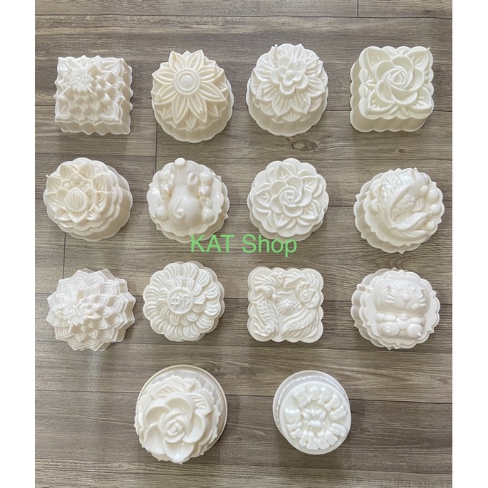 แม่พิมพ์สําหรับทําวุ้น ขนมไหว้พระจันทร์ ข้าวเหนียว ขนาด 9-10ซม. (จาก 200-220gr)