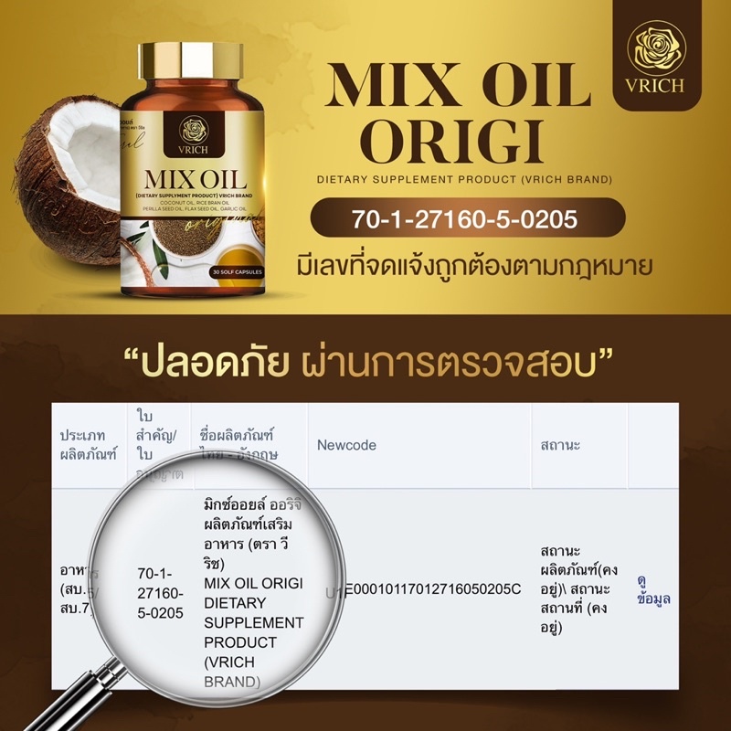 Mixoil หลับสนิทตลอดคืนน้ำมันห้าสหหายสกัดเย็น (วัยทอง นอนไม่หลับ มือเท้าชา ตาฝ้าฝาง ปวดข้อเข่า) ราคา ถูกที่สุด ดีลบีเคเค แกลเลอรีภาพที่ 3
