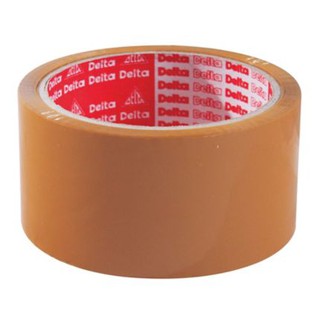 เทปกาว ปิดกล่อง OPP DELTA  2นิ้ว.x100หลา ใส/ชา OPP Packaging Tape